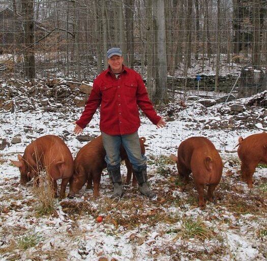 Mark Keoppen and his pigs (and chickens and lambs) will explain animal husbandry in the next Farm Arts Collective event.